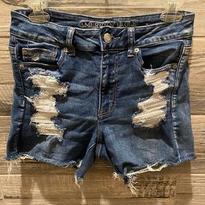 Distressed Jean Shorts
